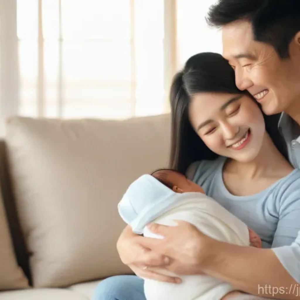 입양 비용 - **Image Prompt 1: A warm and tender family moment as two loving parents, a Japanese couple in their ...