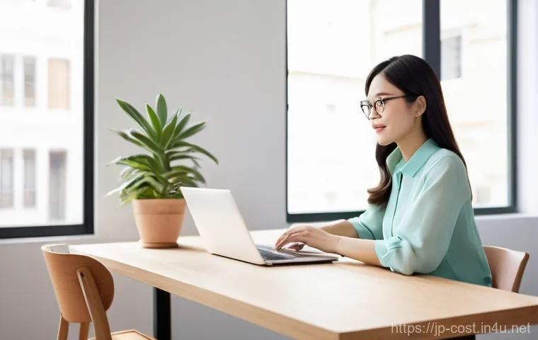 온라인 쇼핑몰 창업비용 - **Prompt 1: The Aspiring Entrepreneur Choosing a Platform**
    "A young, determined East Asian woma...