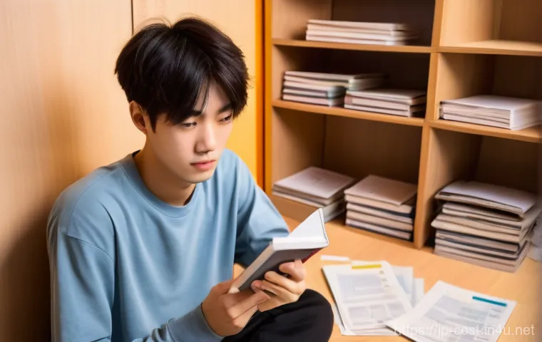 대학 등록금 비용 - **Prompt: Diligent University Student Researching Scholarships**
    A focused young Japanese woman,...